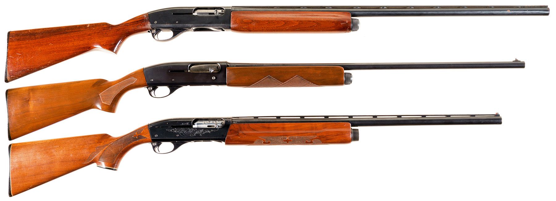 Three SemiAutomatic Shotguns A) Remington Model 878 Automaster