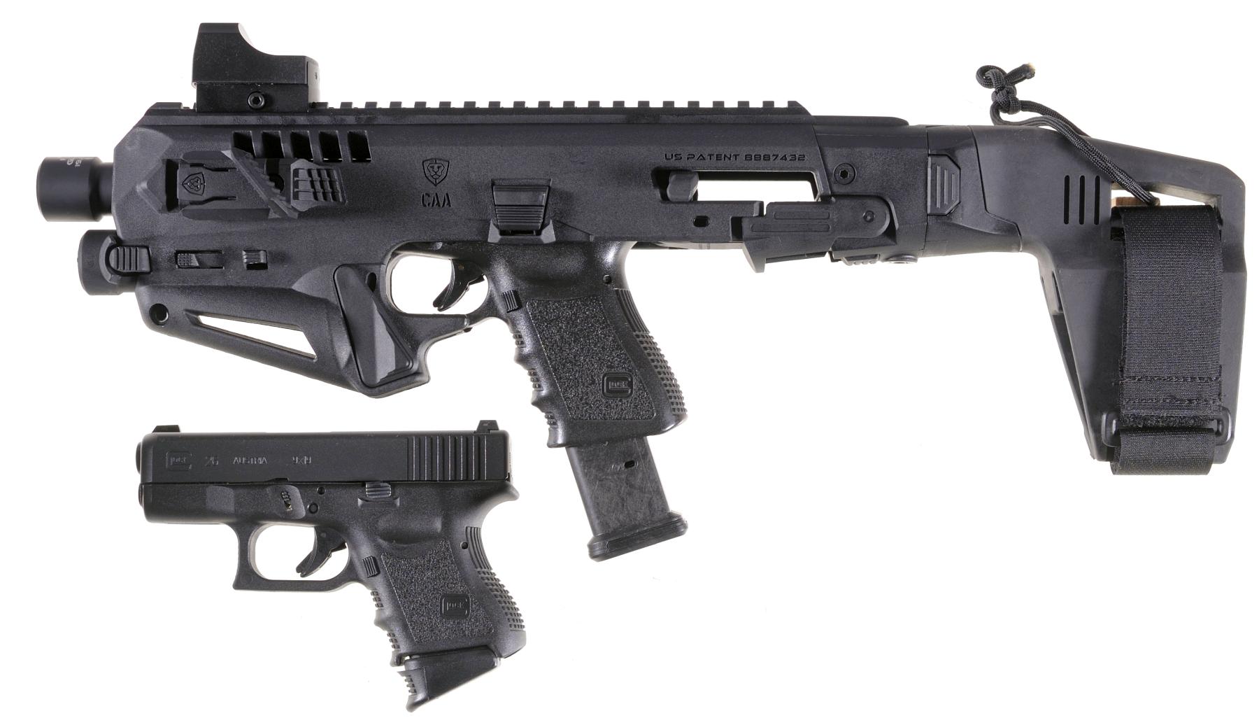 Two Glock SemiAutomatic Pistols A) Glock Model 19 Pistol with