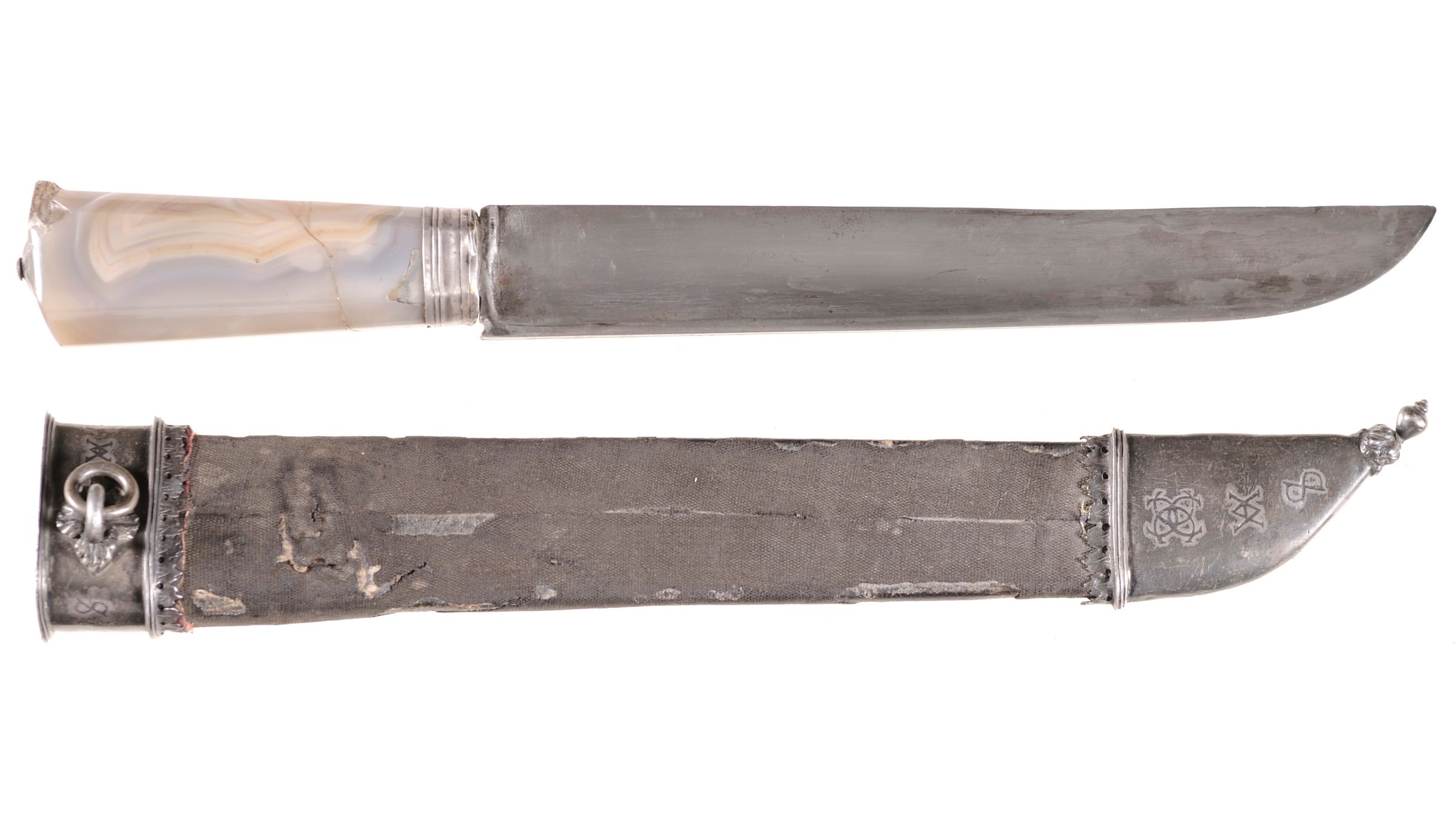 Fine Silver Furnished Sheep's Foot Knife