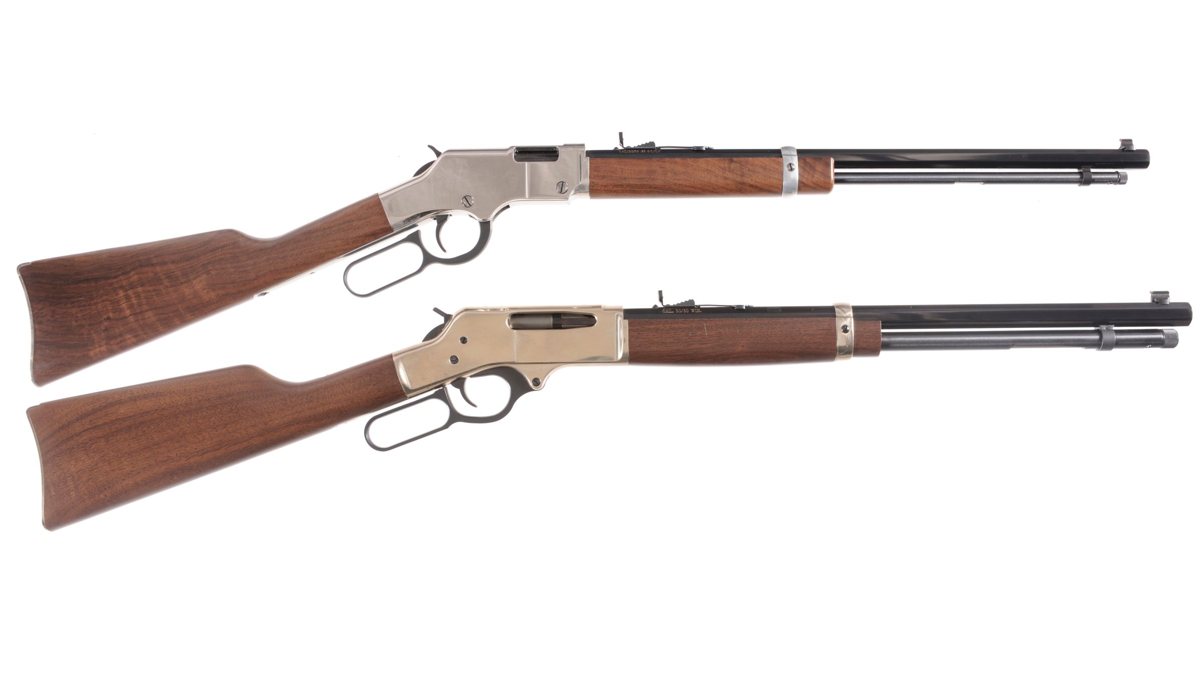 Two Henry Repeating Arms Lever Action Rifles