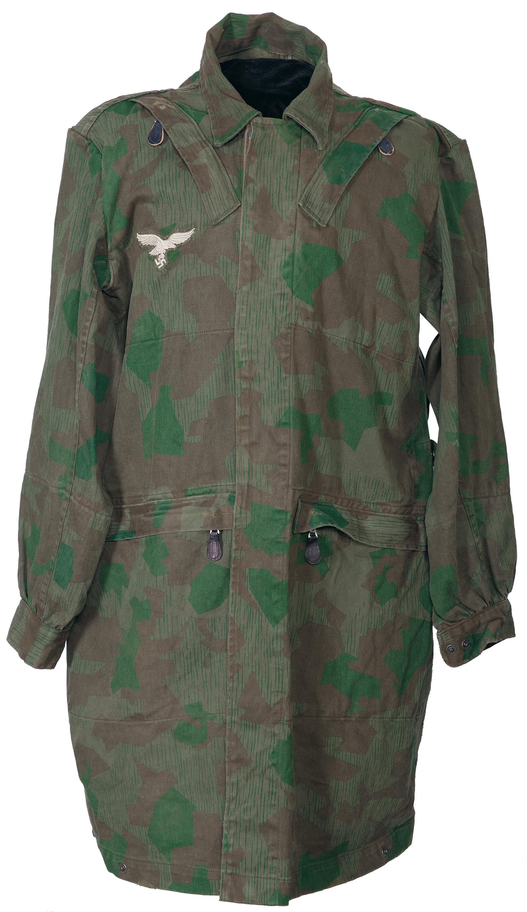 Nazi Fallschirmjager Camouflage Smock with Two Helmet Covers and