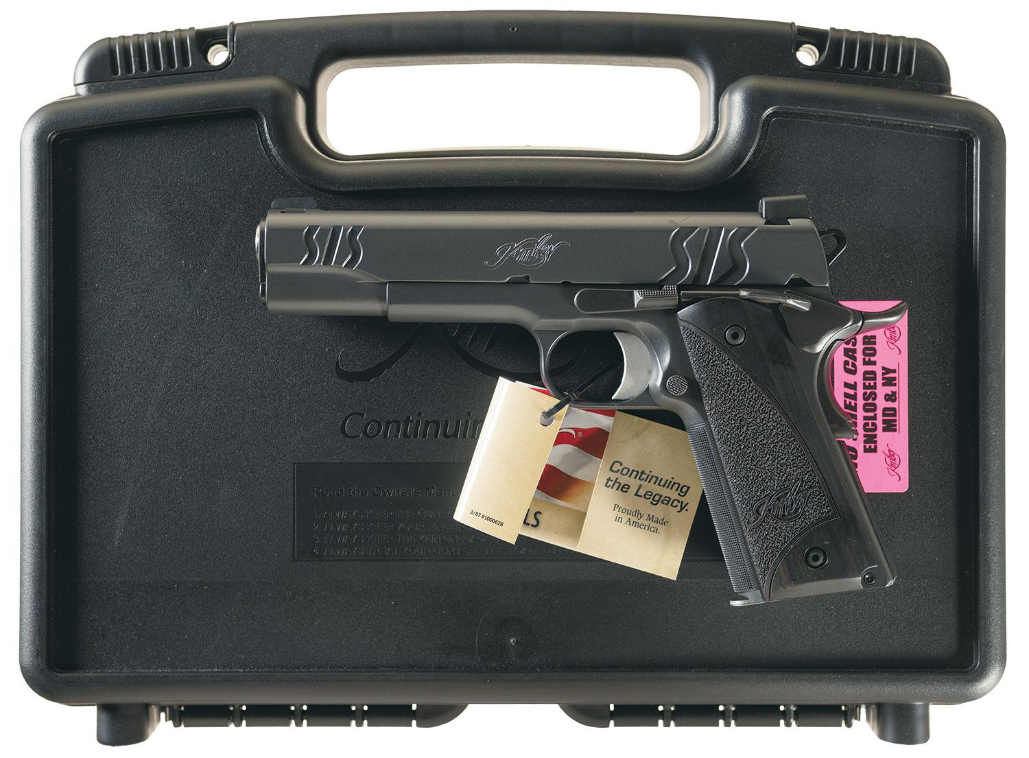 Kimber SIS Custom 1911 SemiAutomatic Pistol with Case