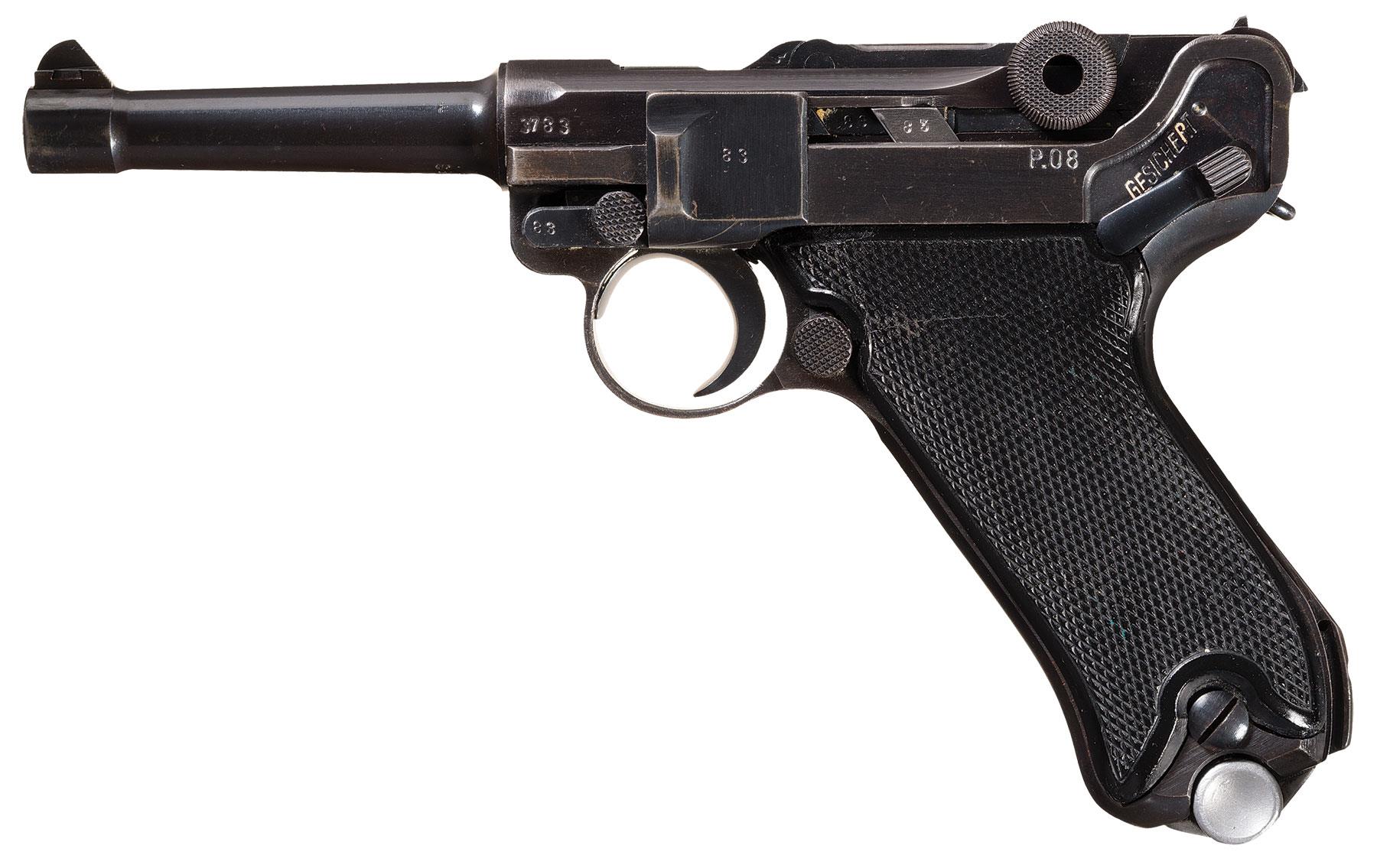 Mauser 1941 Production, 'byf' Code P.08 Luger Semi-Automatic