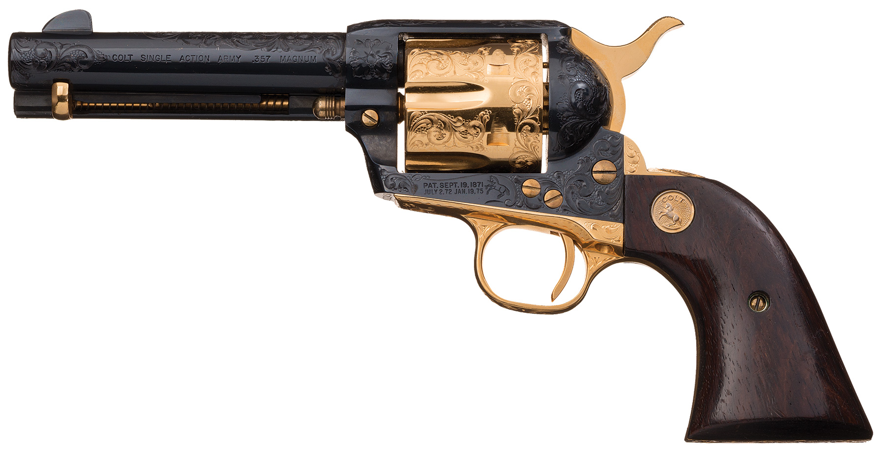 Alvin A. White Master Engraved Colt Single Action Army Revolver