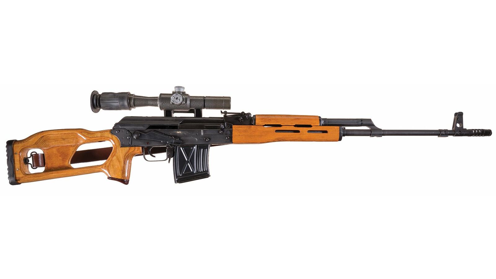 Romanian FPK Dragunov Semi-Automatic Sniper Rifle with Scope